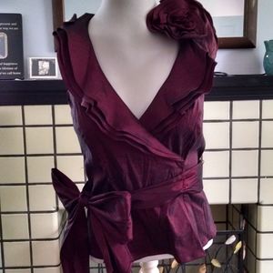 Vintage Victor Costa Formal Detailed Top Sz. 4